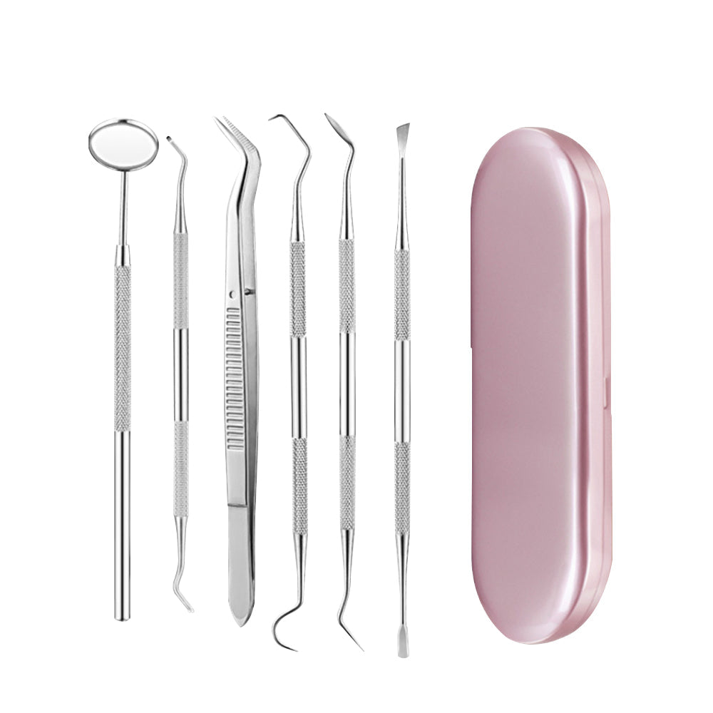 V462-FB-66-01-202502281152-00 Stainless Steel Dental Tools Set Oral Care Kit with Metal Storage Case - Image 1