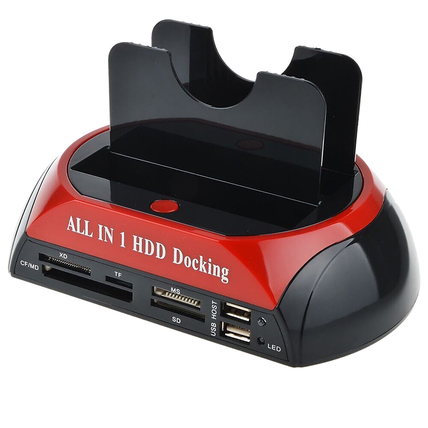 V462-MD-150-01-197287-00 All In One Docking Station USB Dual-Bay Hard Drive 2.5" 3.5" IDE SATA SSD Card Reader - Image 1