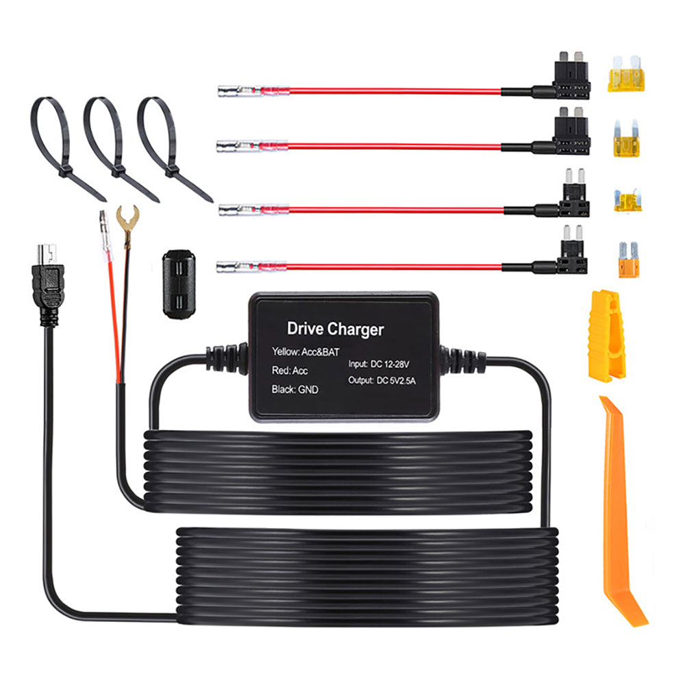 V462-MD-151-03-197296-00 USB/Micro/Type-C Hardwire Kit for DashCam RearView Camera Reversing Recorder (Mini) - Image 1