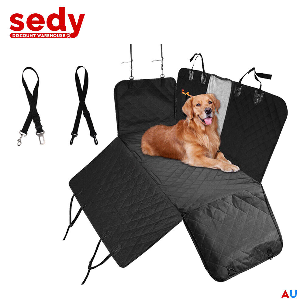 V465-24901-118185-00 Pet Dog Waterproof Seat Cover Protector Hammock Back Rear Bench Mat for Car SUV - Image 1