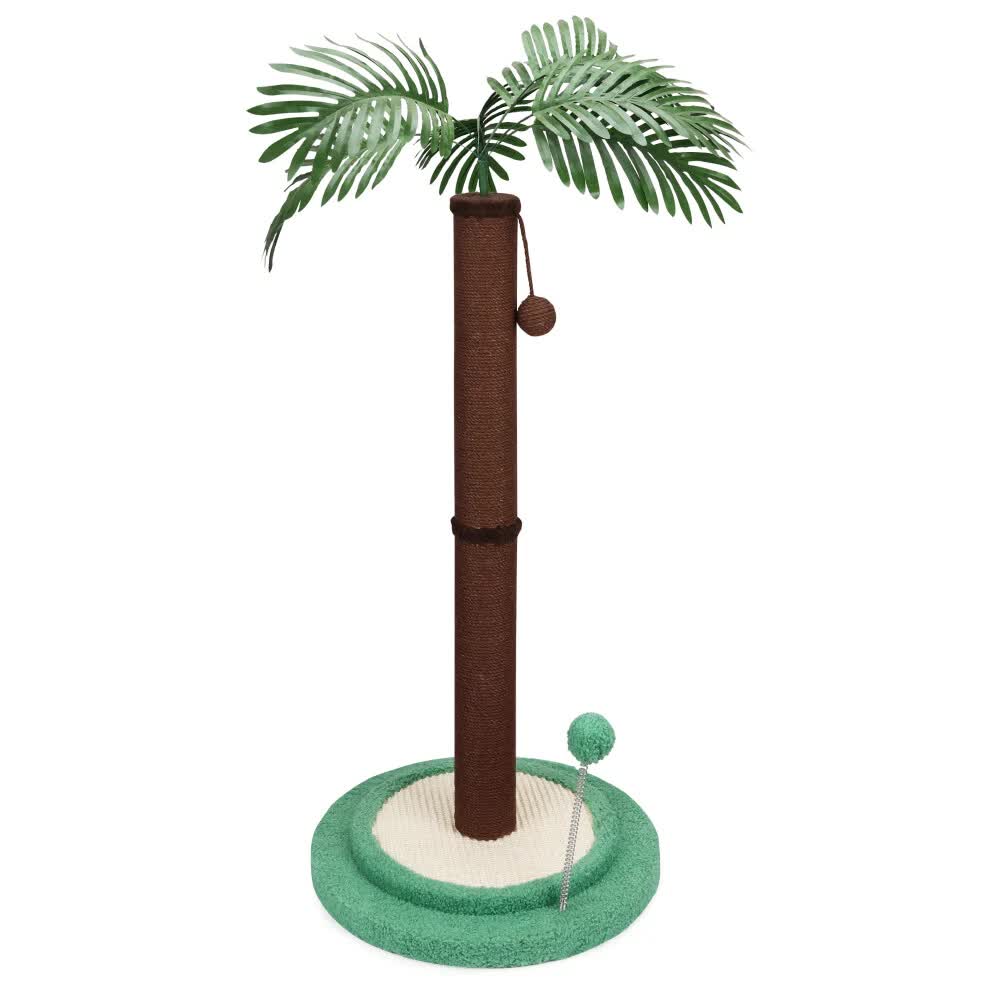V465-51029-202505231025-00 VaKa Cat Tree Scratching Post Large Palm Tree Cat Post Dangling Balls Cat Toy - Image 1