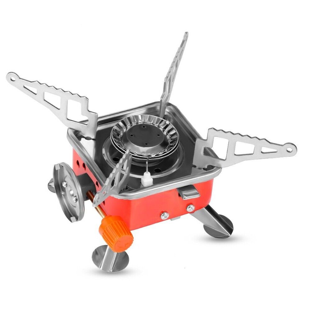 V465-54003-143307-00 Outdoor Folding Mini Gas Burner Cooking Stove Butane Gas BBQ Hiking AU Stock - Image 1