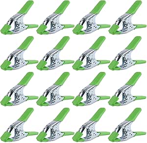 V465-66068-195602-00 SWANLAKE 16-Pack 6-inch Strong Spring Clamps Set, Large Super Heavy Duty Spring Clamps Metal Anti-Slip Grip Handle - 2.5 inch Jaw Opening - Image 1