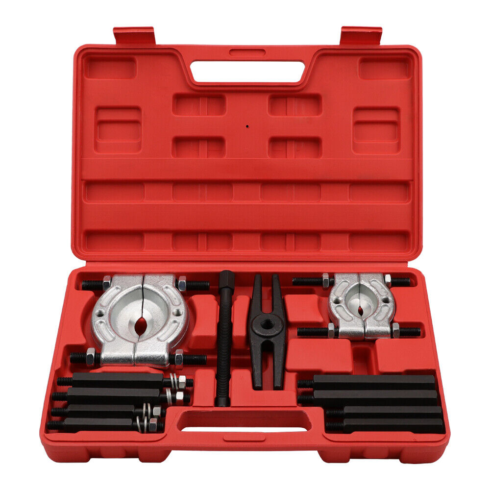 V465-80240-118183-00 12 Piece Bearing Splitter Gear Puller Fly Wheel Separator Tool Kit Set With Box - Image 1