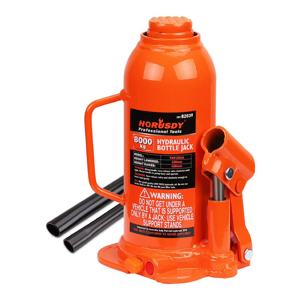 V465-82039-139200-00 8-Ton (16,000 LBs) Hydraulic Bottle Jack Heavy Duty Car Lifter with Safety Valve - Image 1