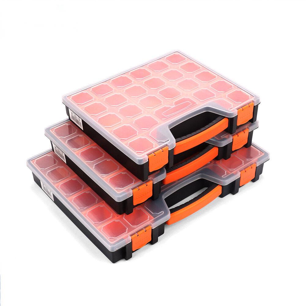 V465-85414-85446-00 22 Compartments Parts Storage Box Tool Organizer Plastic Bin Carry Case - Image 1