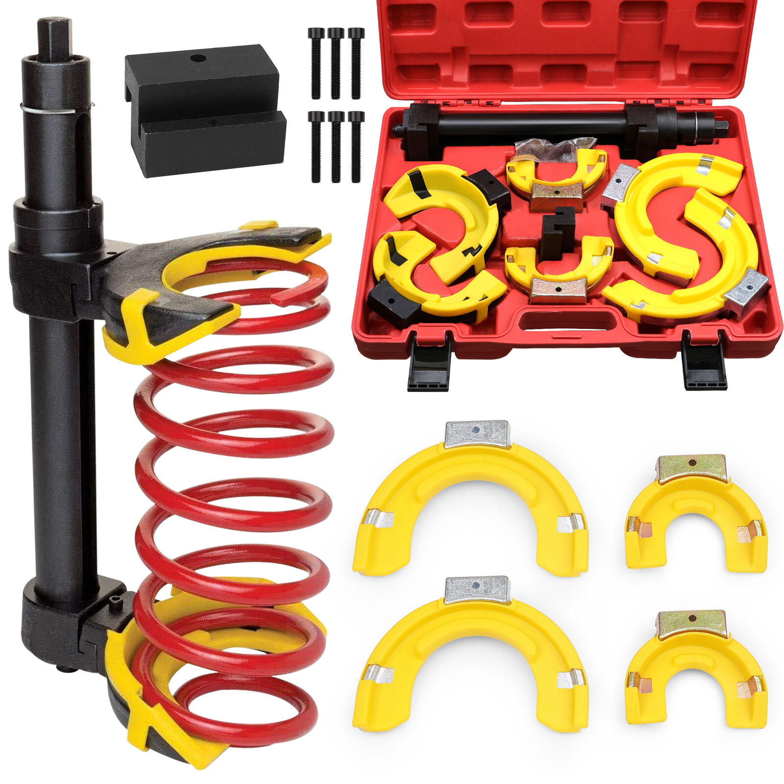 V465-86347-186530-00 HORUSDY 4500Kg Macpherson Strut Coil Spring Compressor Dumper Extractor Tool - Image 1