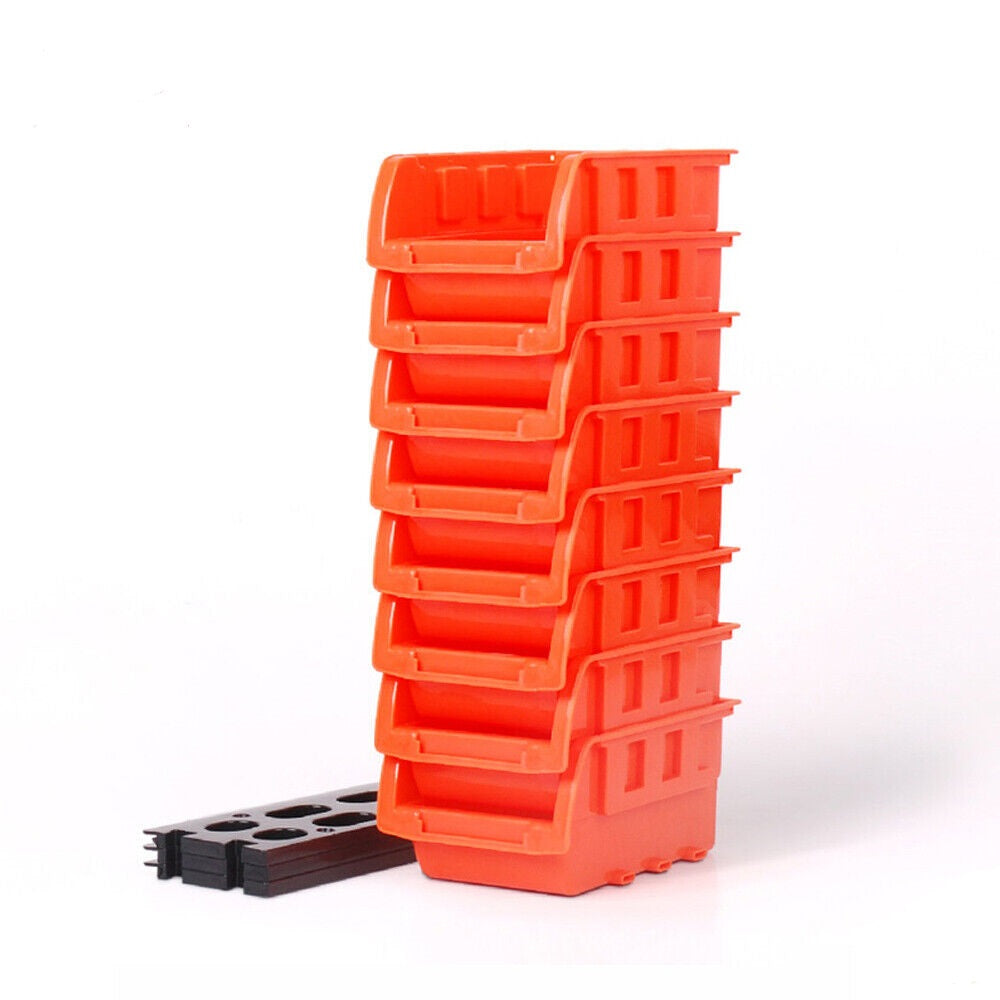 V465-97311-4PC-85313-00 NEW 8 PC Wall Mounted Storage Bins Rack Set Nuts Bolts Organizer Parts 97903 - Image 1