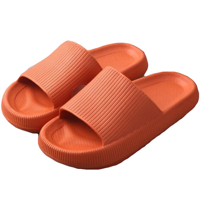 V474-483981-103823-00 Pillow Slides Sandals Non-Slip Ultra Soft Slippers Cloud Shower EVA Home Shoes, Orange, 42/43 - Image 1