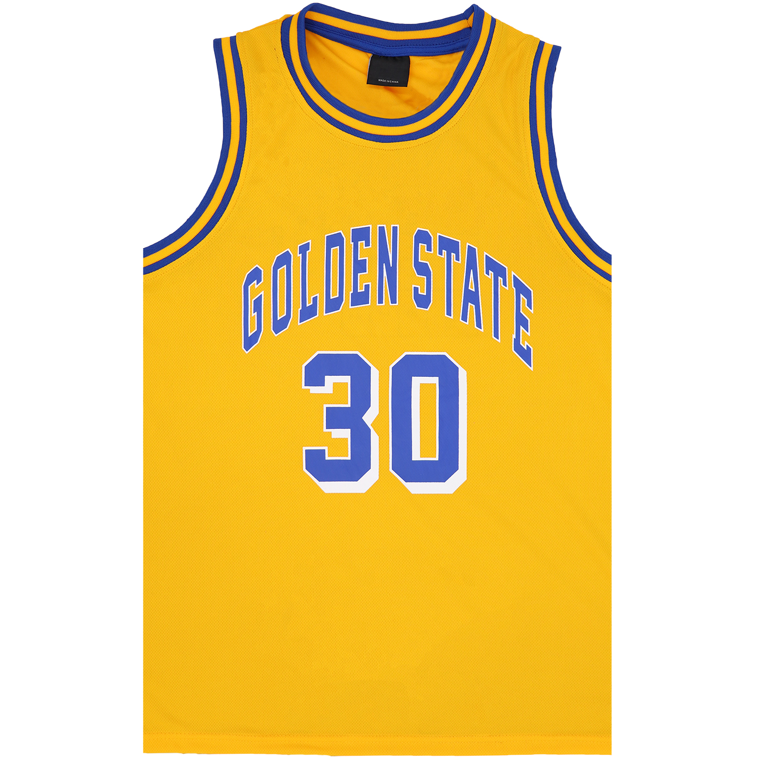 V474-559800-102998-00 Kid's Basketball Jersey Tank Boys Sports T Shirt Tee Singlet Tops Los Angeles, Yellow - Golen State 30, 2 - Image 1