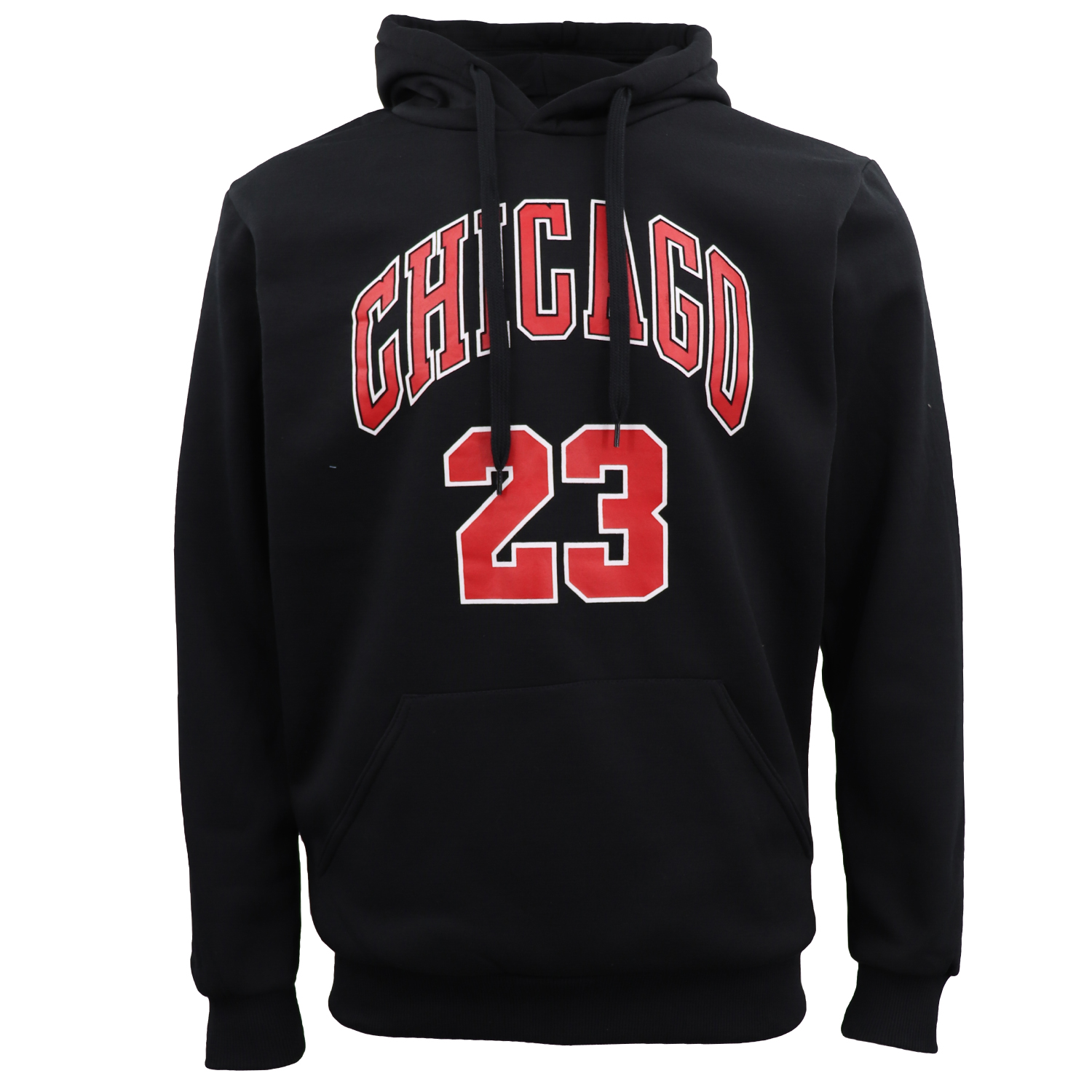 V474-602544-102201-00 Men's Fleece Pullover Hoodie Jacket Sports Jumper Jersey Chicago Golden State, Black - Chicago 23, 2XL - Image 1