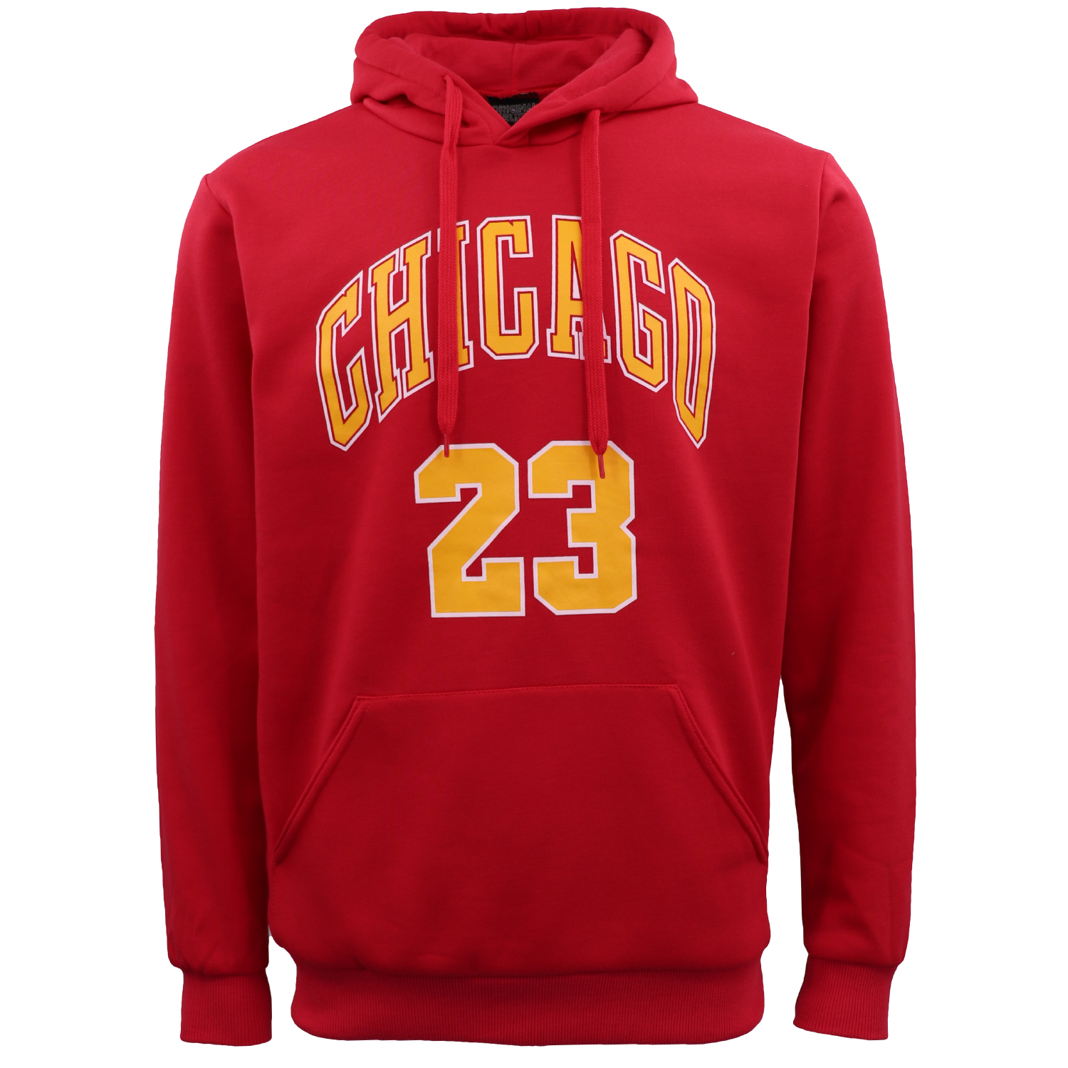 V474-602550-102184-00 Men's Fleece Pullover Hoodie Jacket Sports Jumper Jersey Chicago Golden State, Red - Chicago 23, 2XL - Image 1