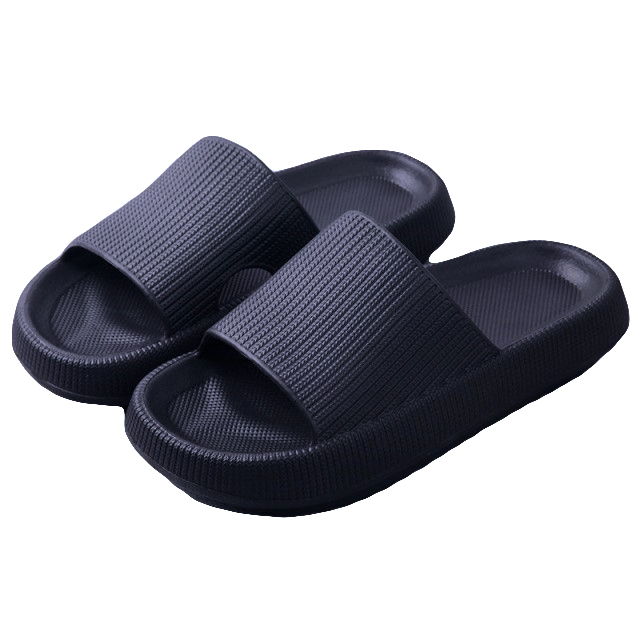 V474-693449-222400-00 Pillow Slides Sandals Non-Slip Ultra Soft Slippers Cloud Shower EVA Home Shoes, Navy, 36/37 - Image 1