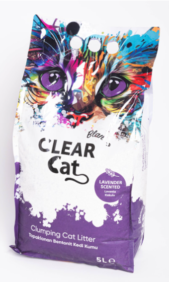 V485-CLEARCATLITLAVE5L-209643-00 ClearCat Blanco Cat Litter – Lavender 5L - Image 1
