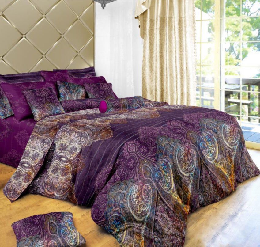 V493-MD-150-87552-00 Aster Double Size Duvet Quilt Cover Set - Image 1