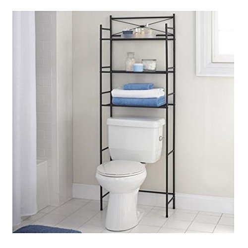 V498-TOILETRACK-95119-00 Bathroom Over Toilet Storage Shelf - Image 1