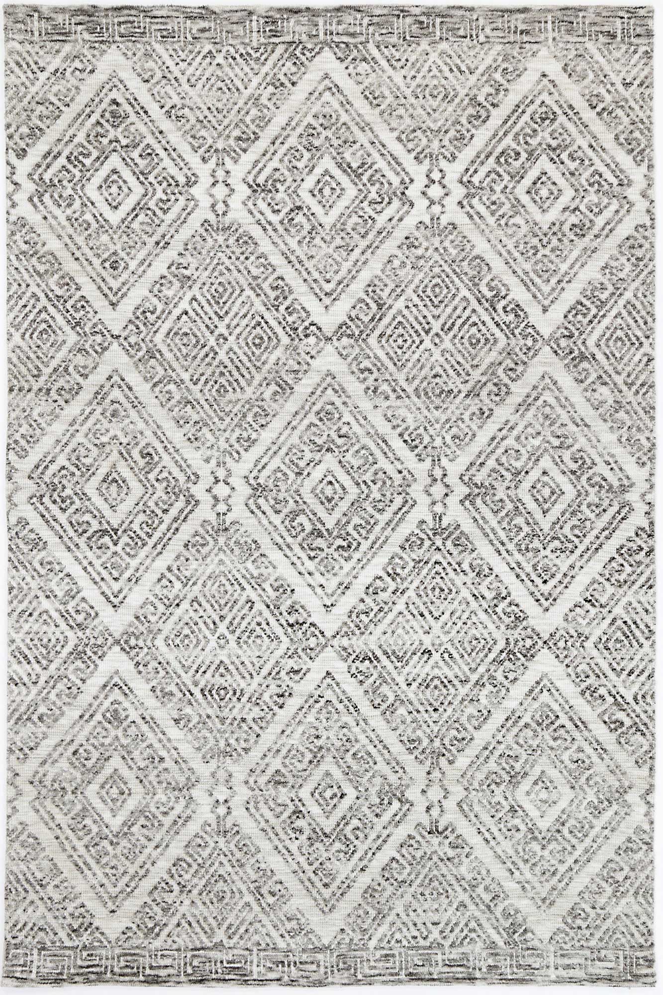 V516-AMRI160GLENGREY-140732-00 Amritsar Glenfalls Grey Tribal Rug 160X230 - Image 1