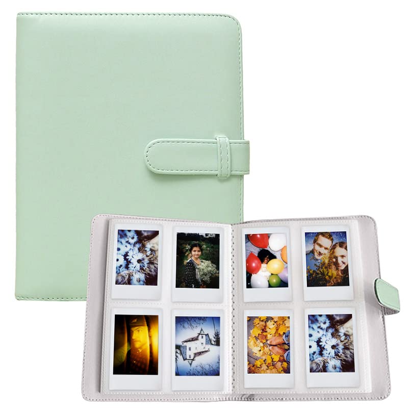 V522-256-GREEN-89886-00 LIFEBEA 256 Pockets Photo Album for Fujifilm Instax Mini 11 12 9 40 Evo Liplay 8 7+ Instant Camera, Photo Album for Polaroid Kodak HP Zink 2x3" Photo (Green) - Image 1