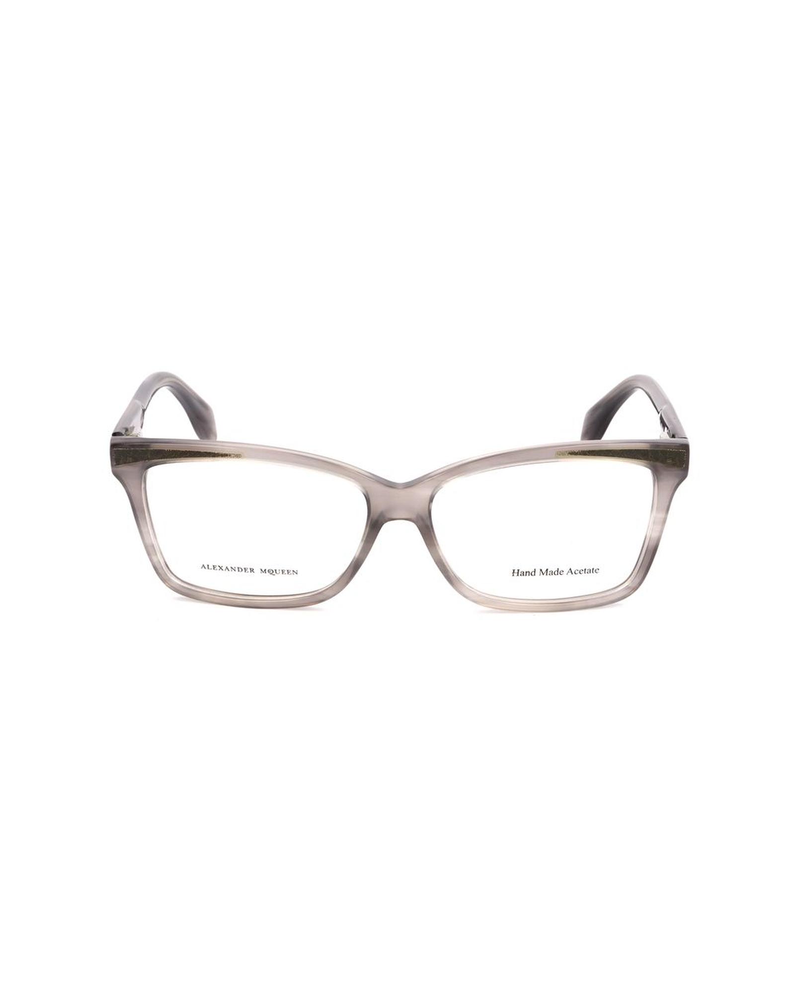 V539-AMAMQ4207N9HAC-202506111605-00 Alexander McQueen Women's Gray Acetate Frames - One Size - Image 1