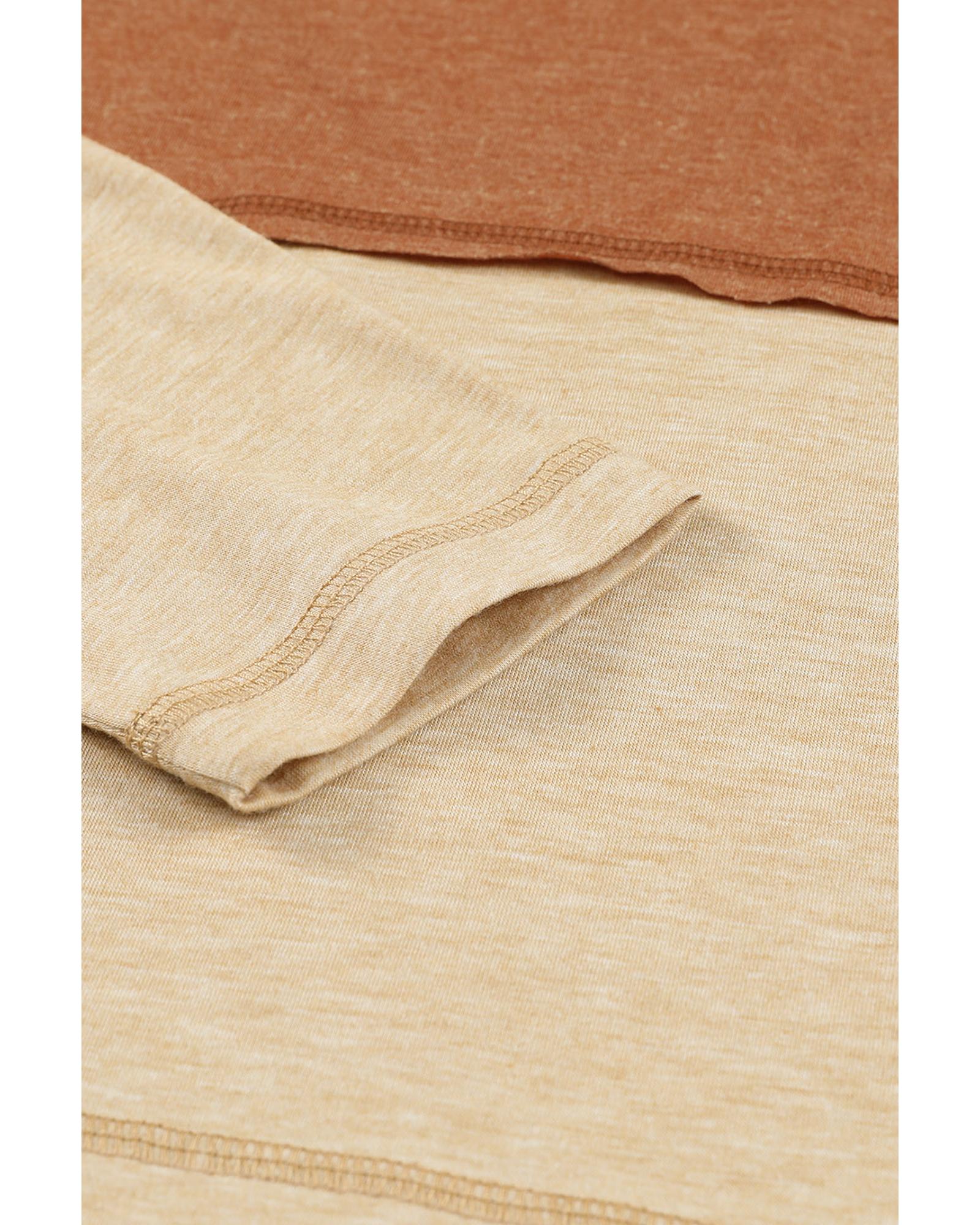 V539-AZEXDC25117808-14-M-202508260330-00 Azura Exchange Color Block Henley Top - M - Image 1