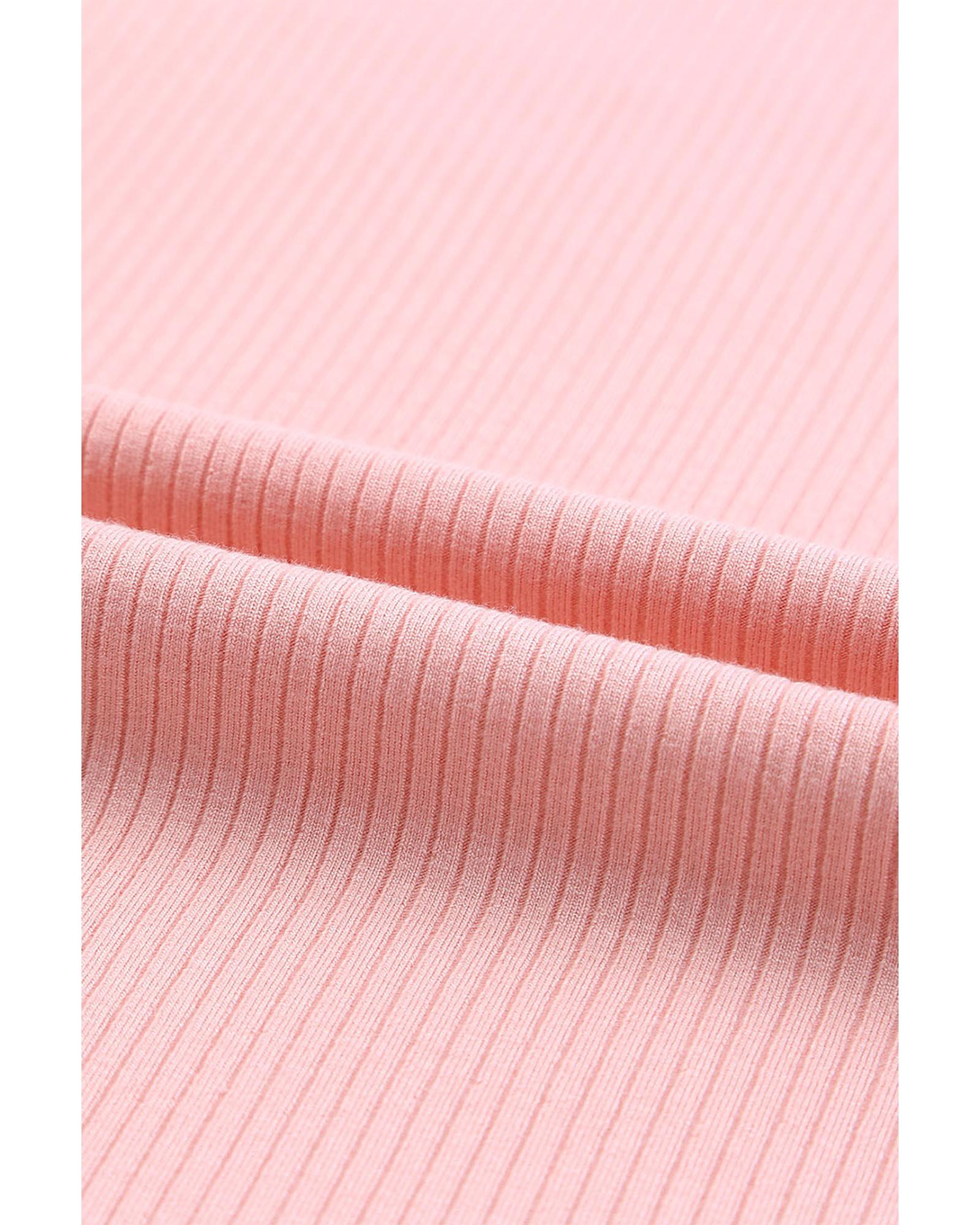 V539-AZEXDC25119492-10-XL-202508262100-00 Azura Exchange Ruffle Sleeve Ribbed Knit Top - XL - Image 1