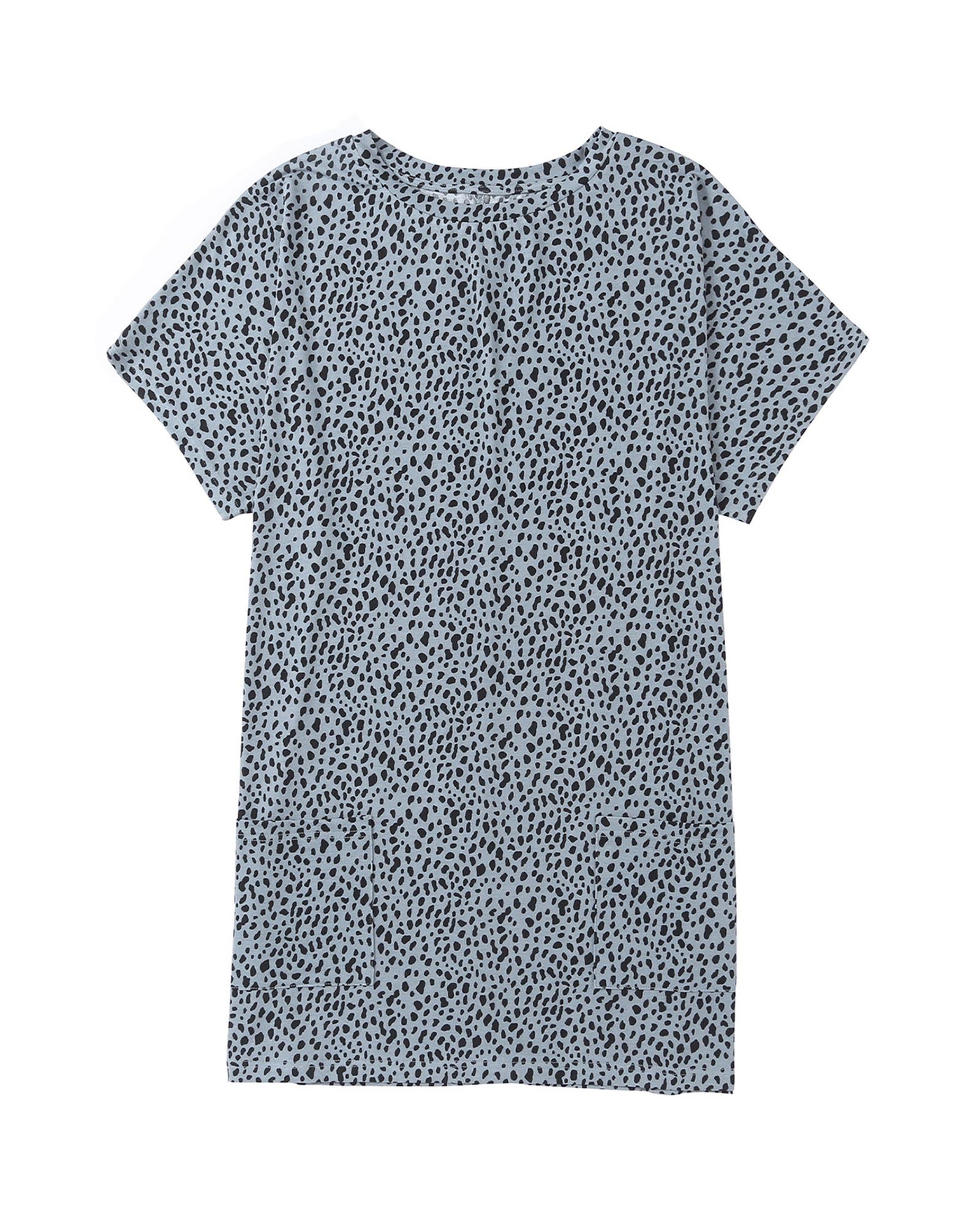 V539-AZEXDC25119659-11-M-202508260355-00 Azura Exchange Leopard Print Tunic Top with Side Pockets - M - Image 1