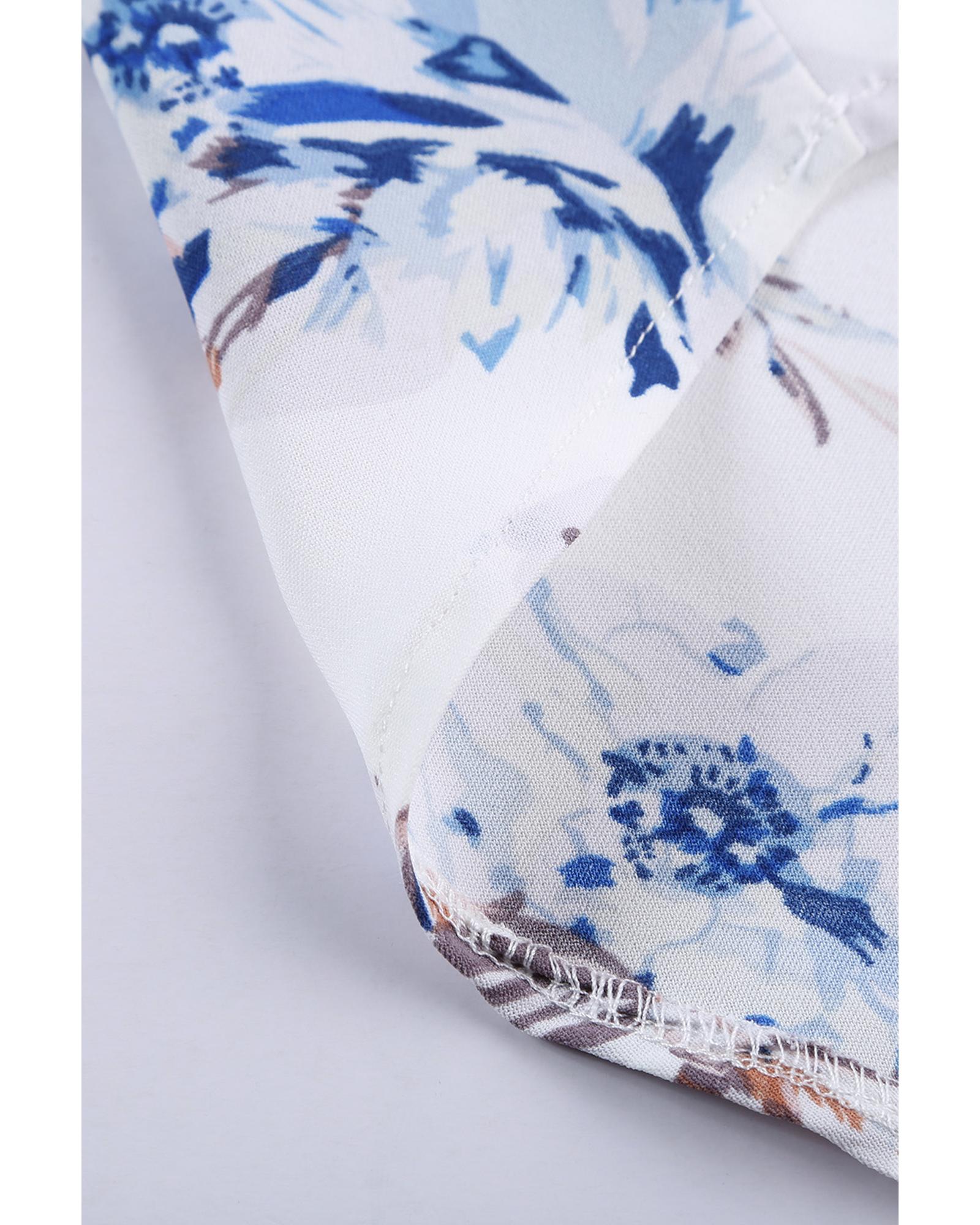 V539-AZEXDC2514947-1-S-202508260445-00 Azura Exchange Scalloped V Neck Short Sleeves Top - S - Image 1