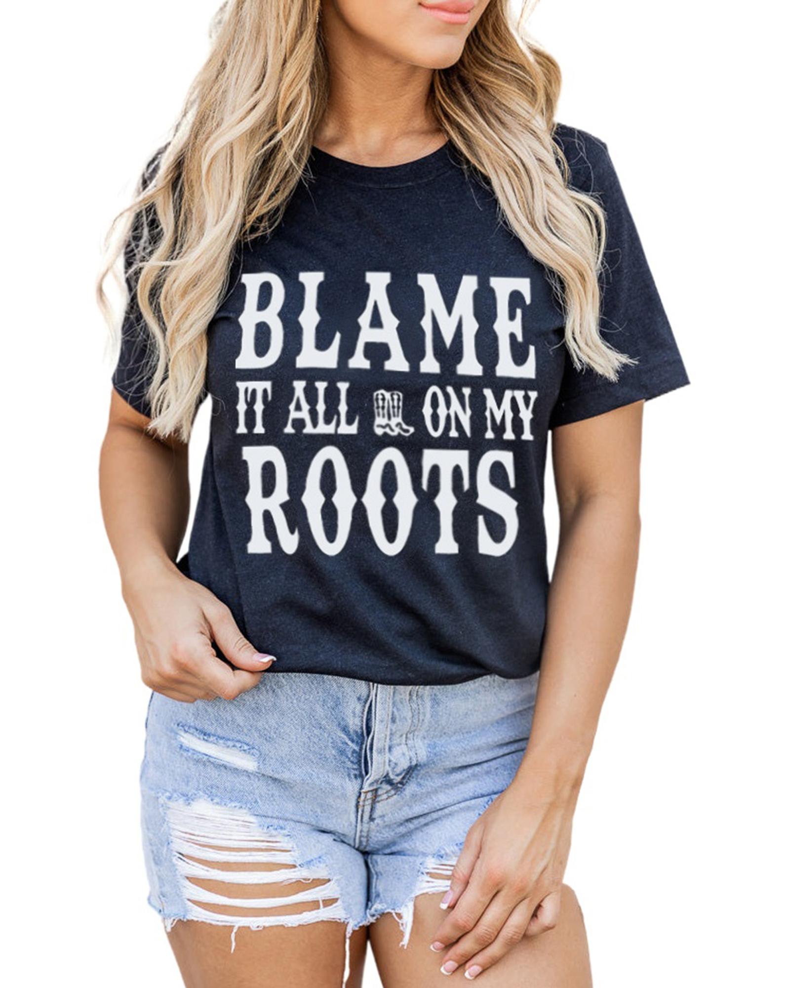 V539-AZEXDC25217387-2-S-202508251720-00 Azura Exchange Roots Short Sleeve T-Shirt - S - Image 1