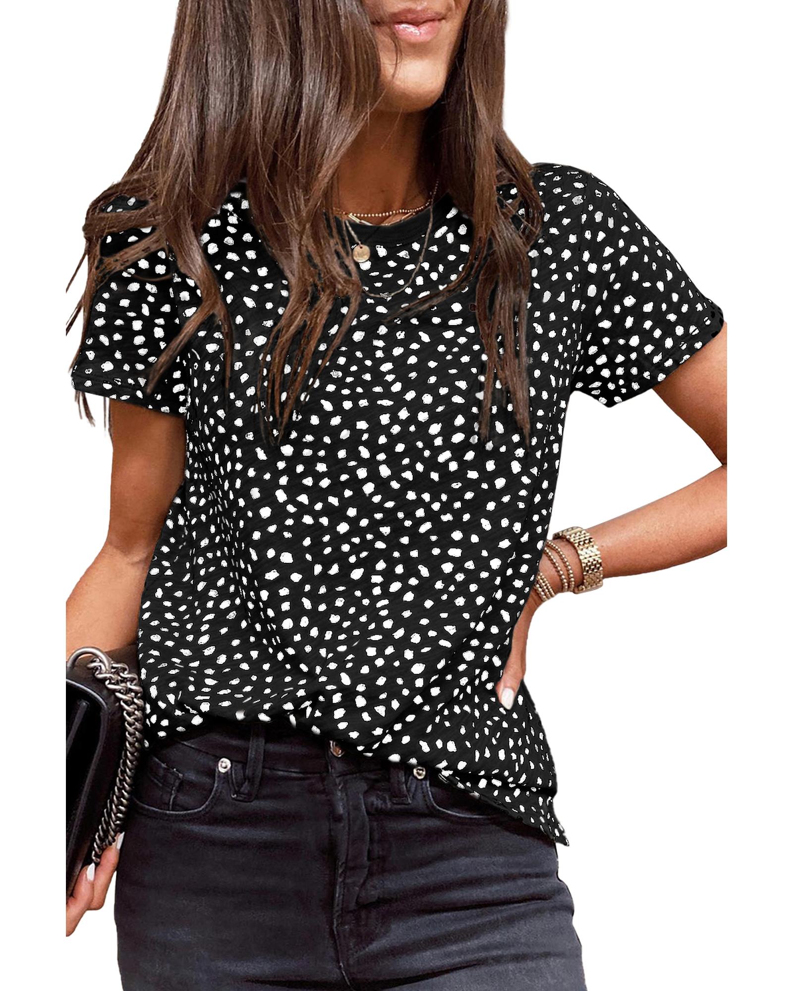 V539-AZEXDC25218993-2-2XL-202508261730-00 Azura Exchange Cheetah Print Short Sleeve T Shirt - 2XL - Image 1