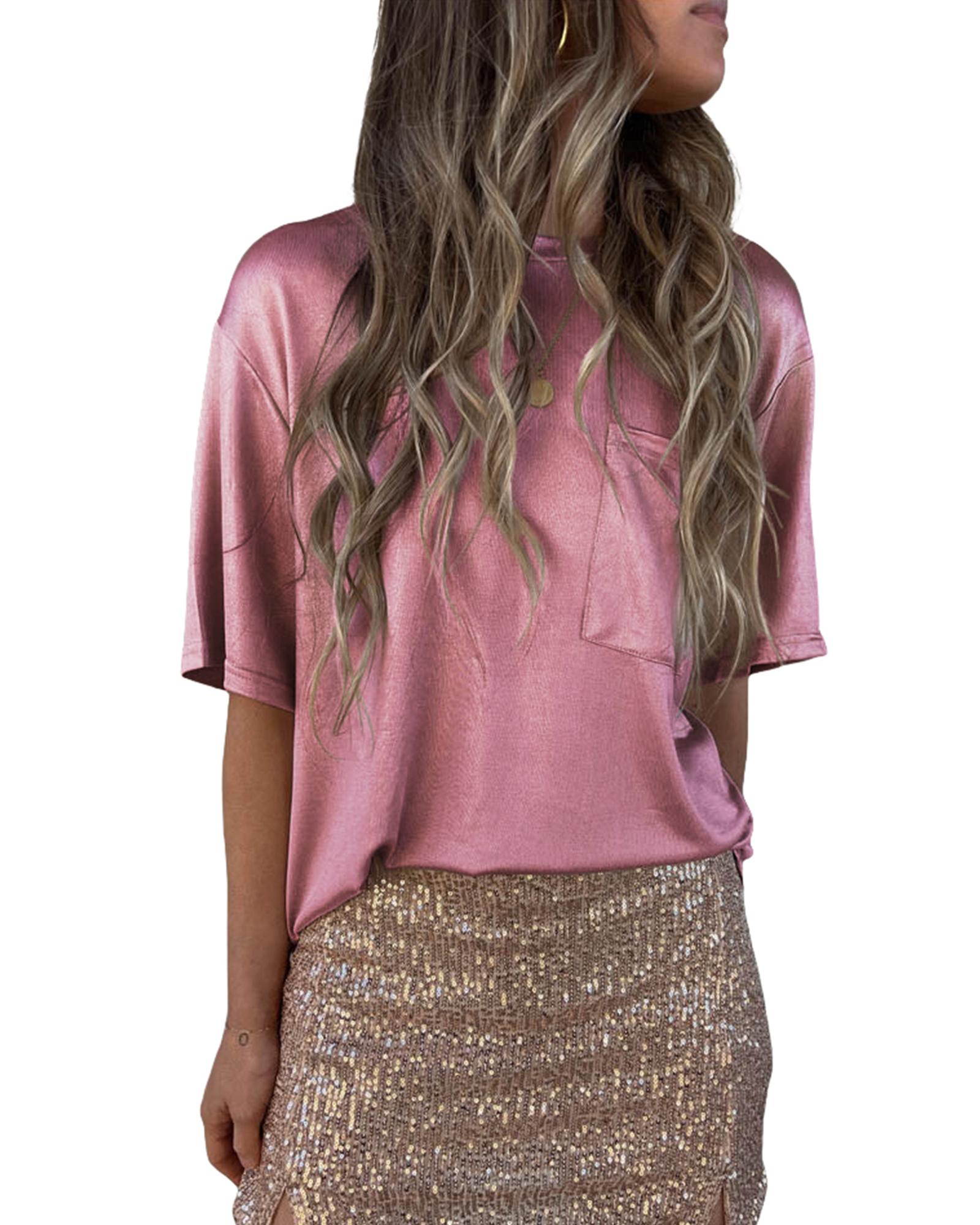 V539-AZEXDC25220162-10-L-202508251945-00 Azura Exchange Loose Fit Short Sleeve T-Shirt - L - Image 1