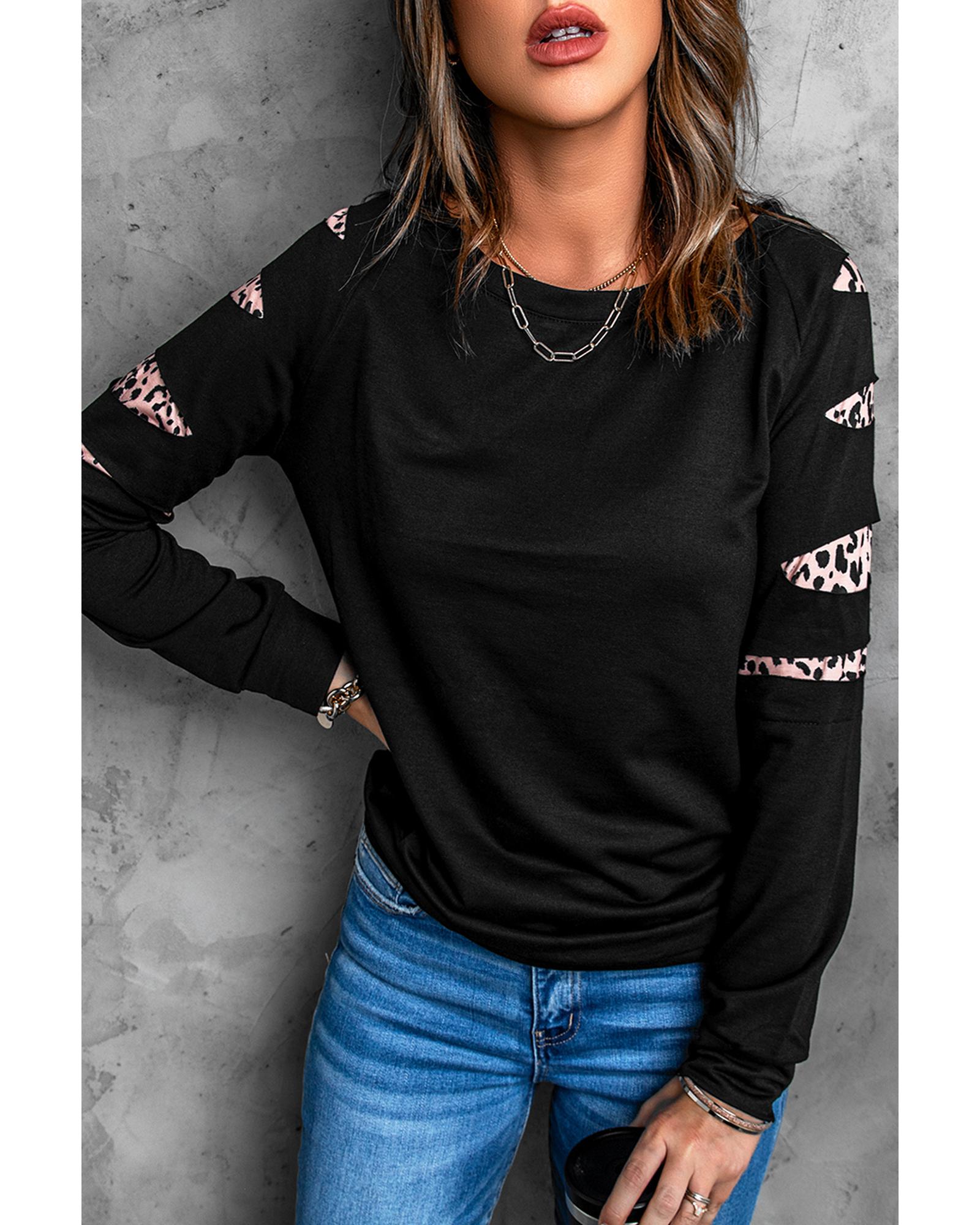 V539-AZEXDC2531174-2-XL-202508260825-00 Azura Exchange Black Sweatshirt - XL - Image 1