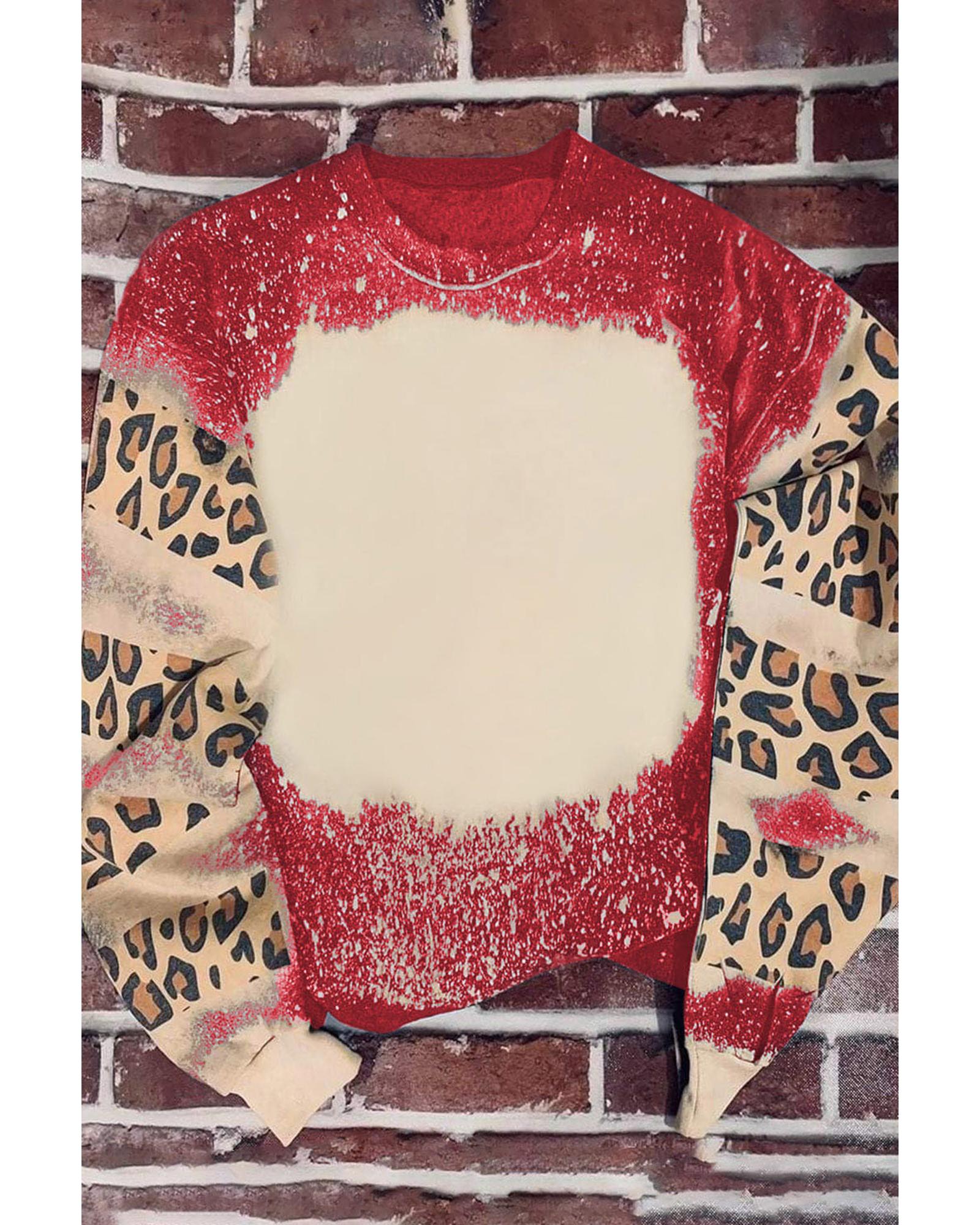 V539-AZEXDC25313083-3-XL-202508260325-00 Azura Exchange Leopard Print Sweatshirt with Tie Dye Design - XL - Image 1