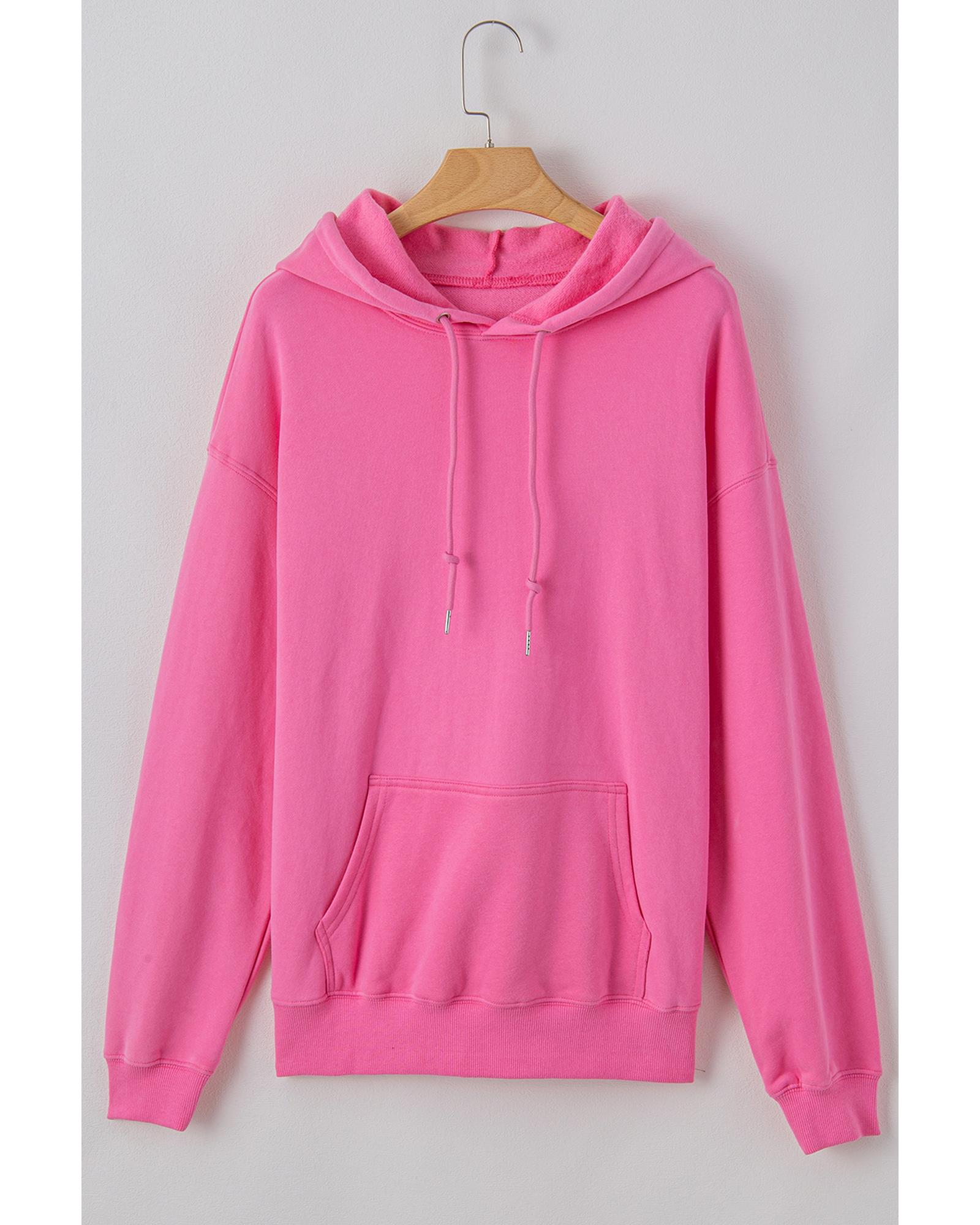 V539-AZEXDC25316608-P3010-M-202508271135-00 Bonbon Fleece Lined Kangaroo Pocket Drawstring Chunky Hoodie - M - Image 1
