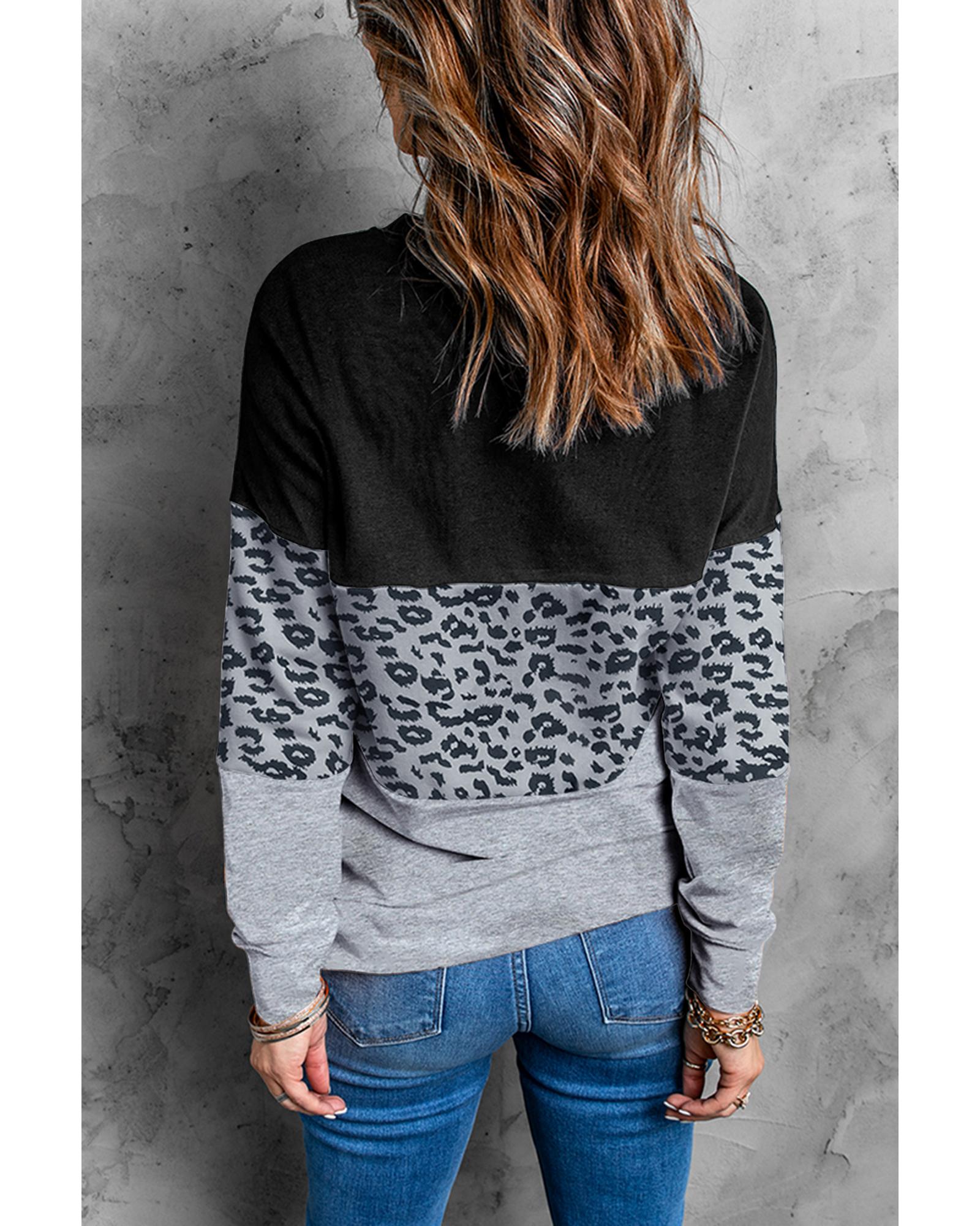 V539-AZEXDC2532980-1011-M-164074-00 Azura Exchange Contrast Stitching Colorblock Sweatshirt - M - Image 1