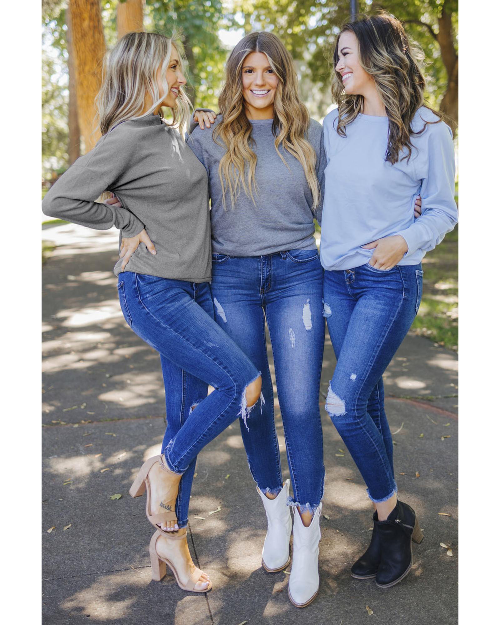 V539-AZEXDC253746-11-2XL-202508262140-00 Azura Exchange Ribbed Zip Knit Top - 2XL - Image 1