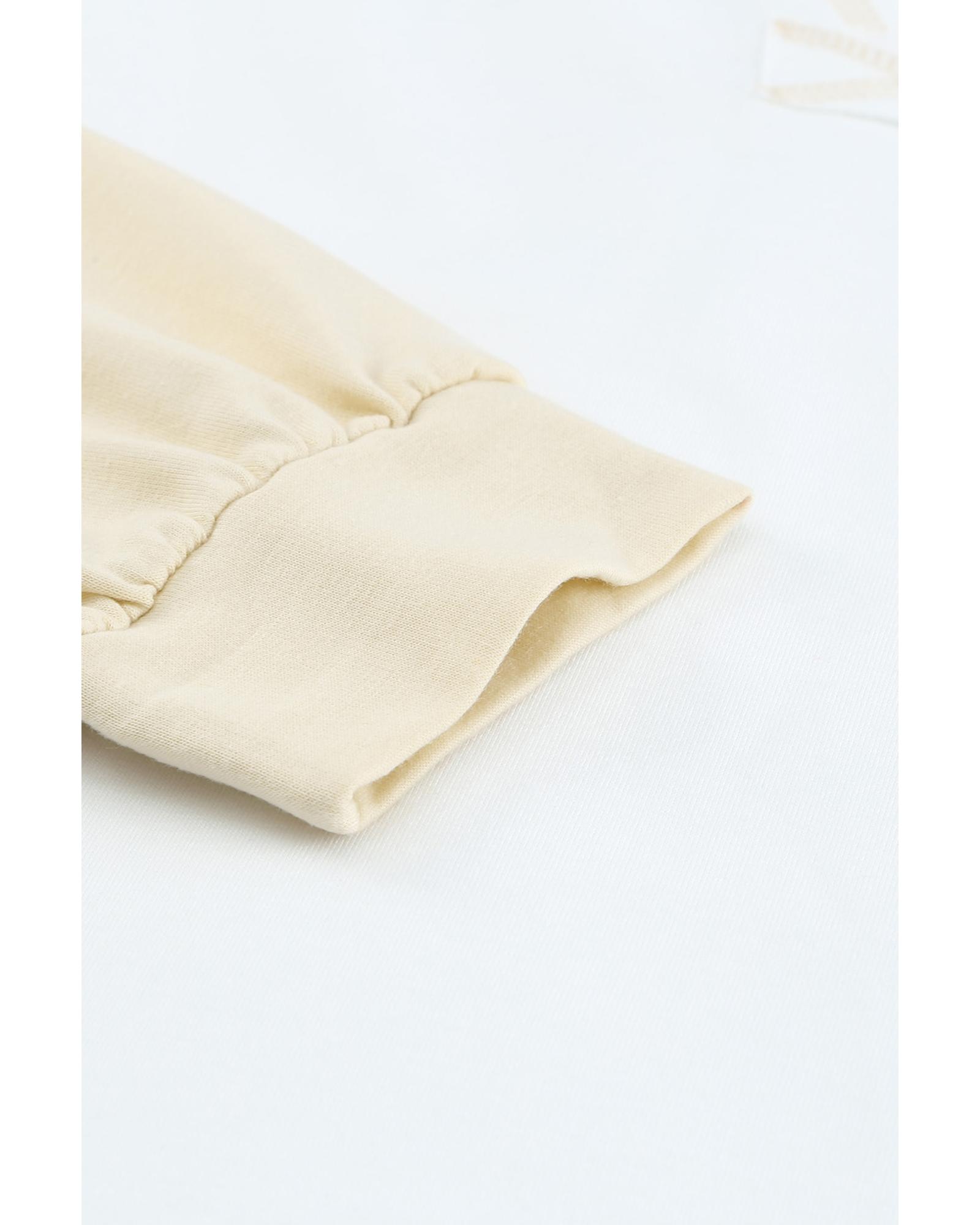 V539-AZEXDC2538098-16-L-202508252055-00 Azura Exchange Colorblock V Neck Long Sleeve Hoodie - L - Image 1