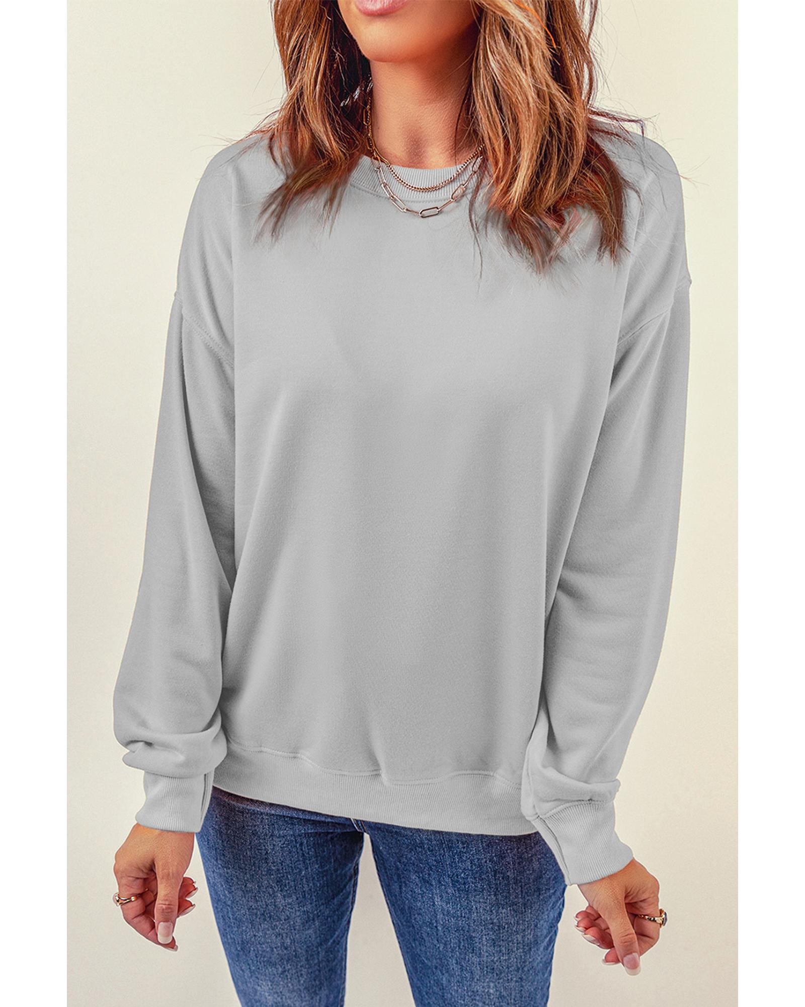 V539-AZEXDC2538318-11-S-202508060720-00 Azura Exchange Crew Neck Pullover Sweatshirt - S - Image 1