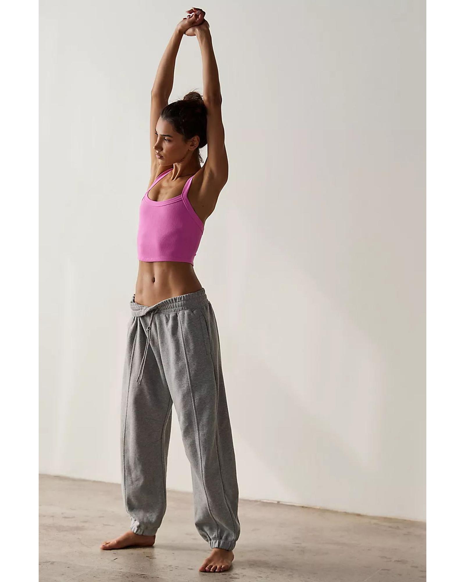 V539-AZEXDC25611826-P3010-L-202508280655-00 Bonbon Athletic Ribbed Cropped Cami Top - L - Image 1