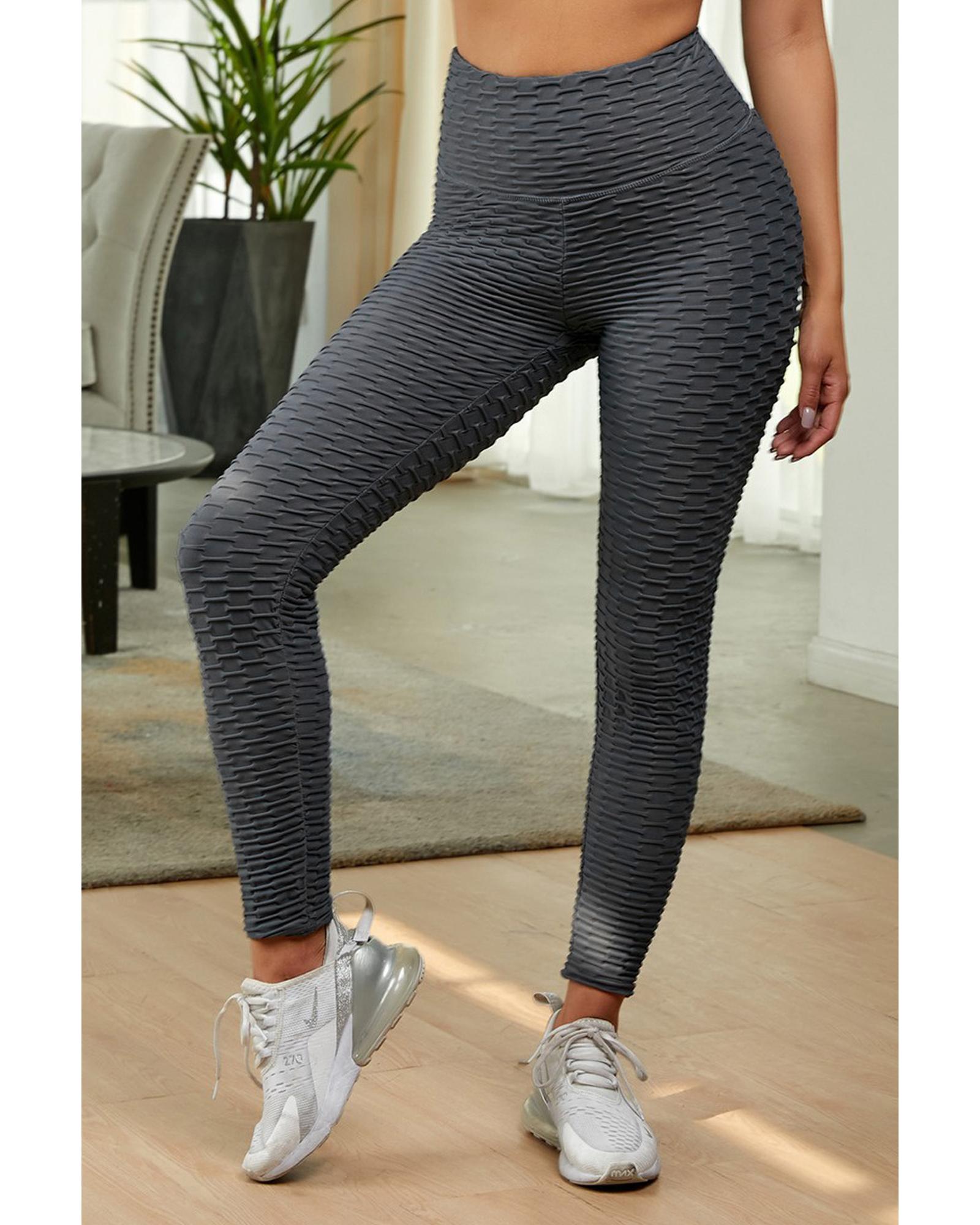 V539-AZEXDC26080-11-M-202508291935-00 Gray Perfect Shape Leggings - M - Image 1