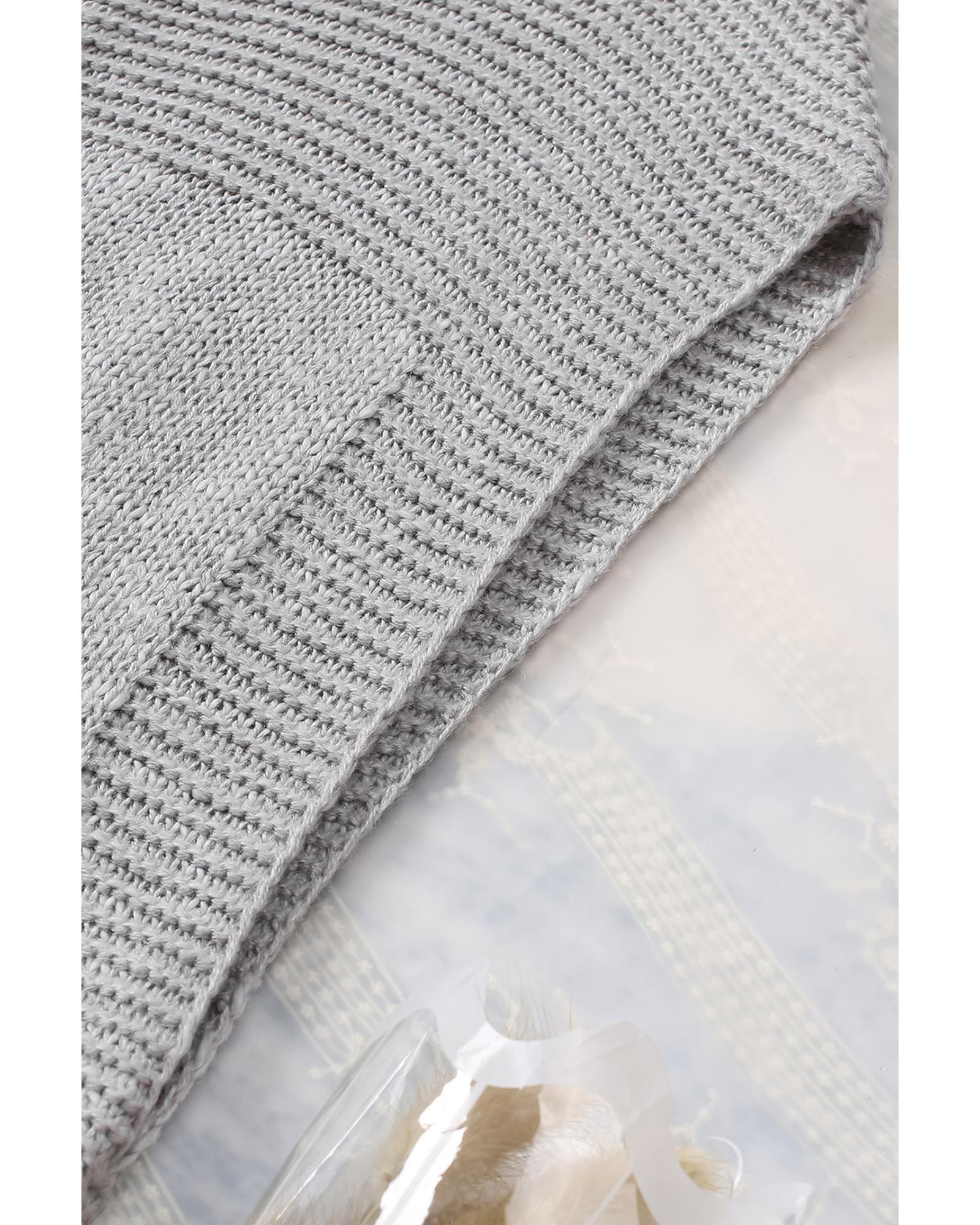 V539-AZEXDC271654-11-M-202508292200-00 Gray Basic Vest Cardigan Sweater - M - Image 1