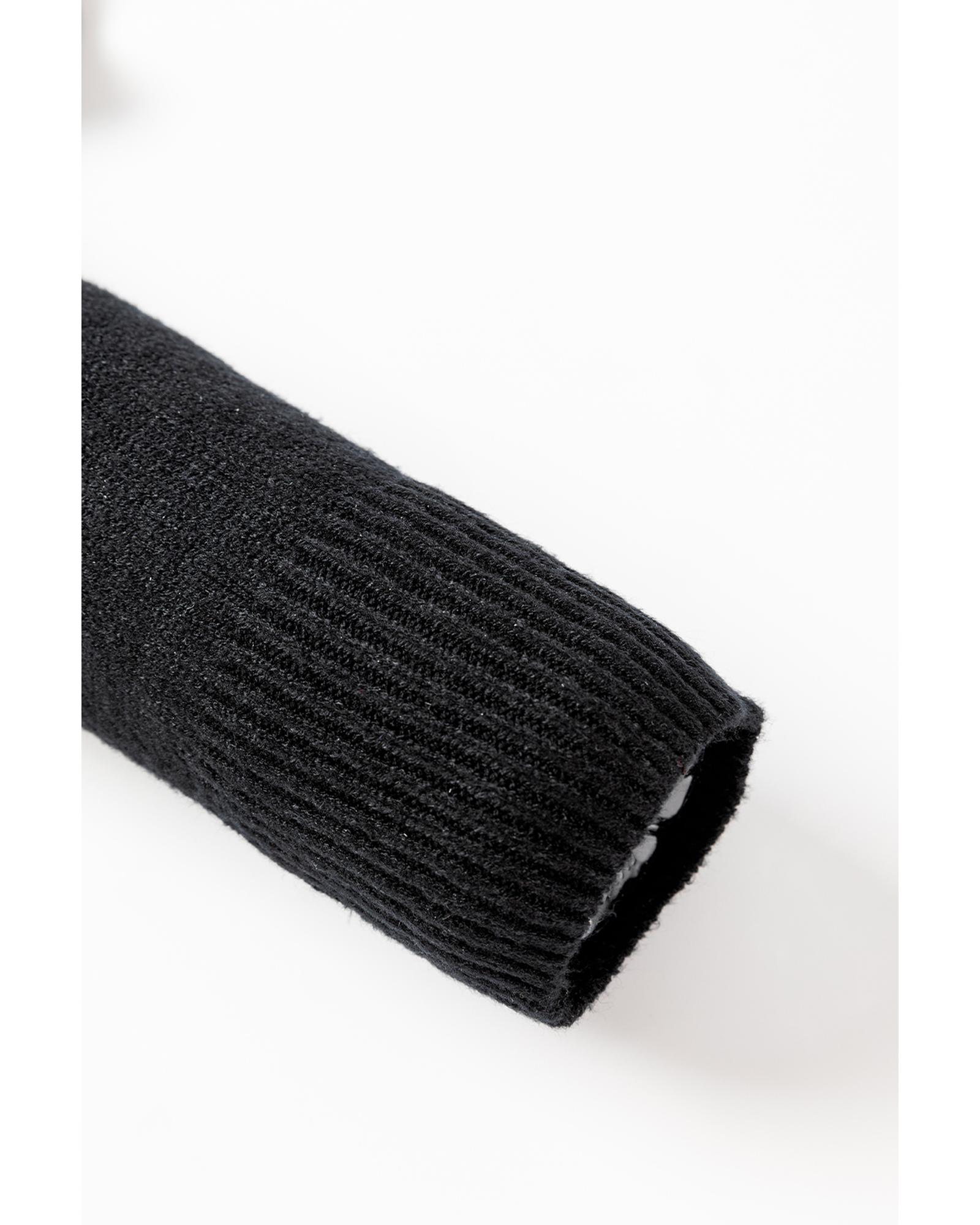 V539-AZEXDC2725249-P2-M-202508291510-00 Black Tinsel Merry and Bright Graphic Christmas Sweater - M - Image 1