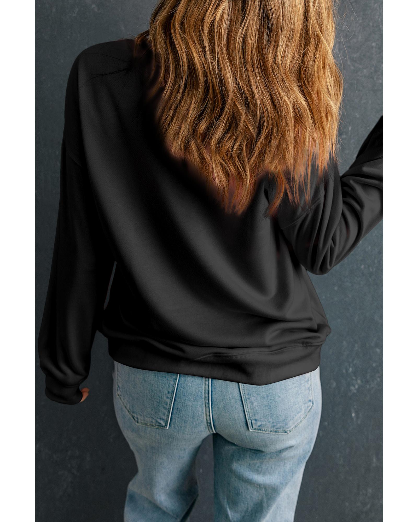 V539-AZEXPL253842-P2-1X-202506151910-00 Black Take Me To The Pumpkin Patch Printed Plus Size Sweatshirt - 1X - Image 1