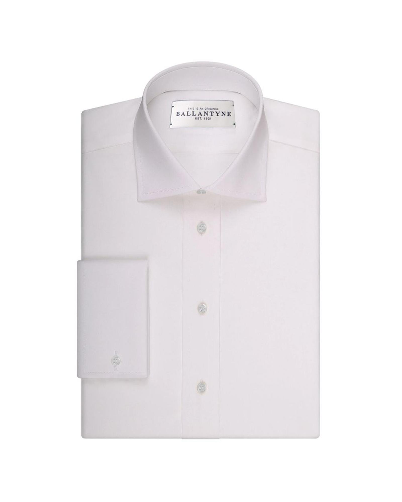 V539-BA-12354-IT40M-202506152220-00 Ballantyne Men's White Cotton Shirt - 40 IT - Image 1