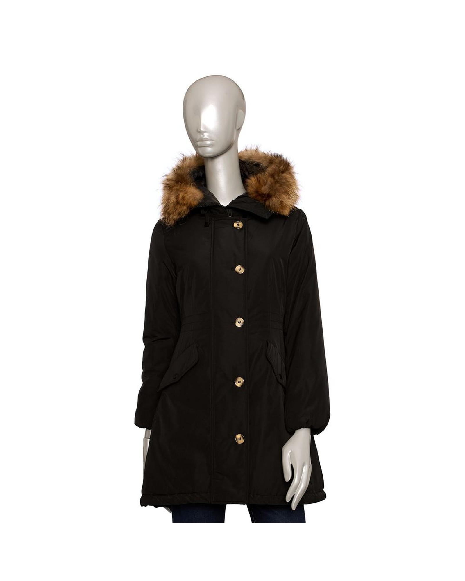 V539-BA-24593-XL-202506152241-00 Baldinini Trend Women's Black Polyester Jackets & Coat - XL - Image 1