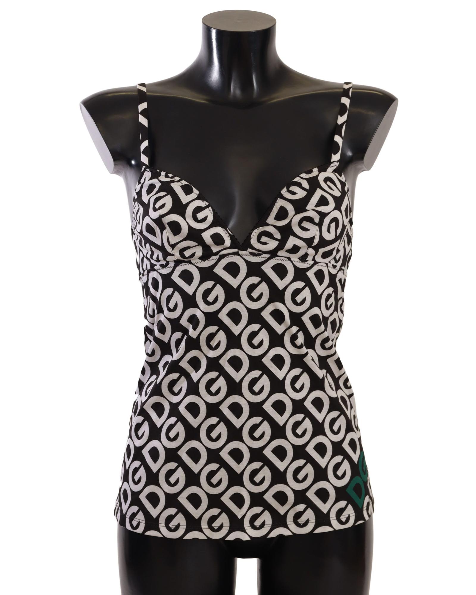 V539-BIK1524-2-202509010420-00 Brand New Dolce & Gabbana Logo Print Underwear Top 2 IT Women - Image 1