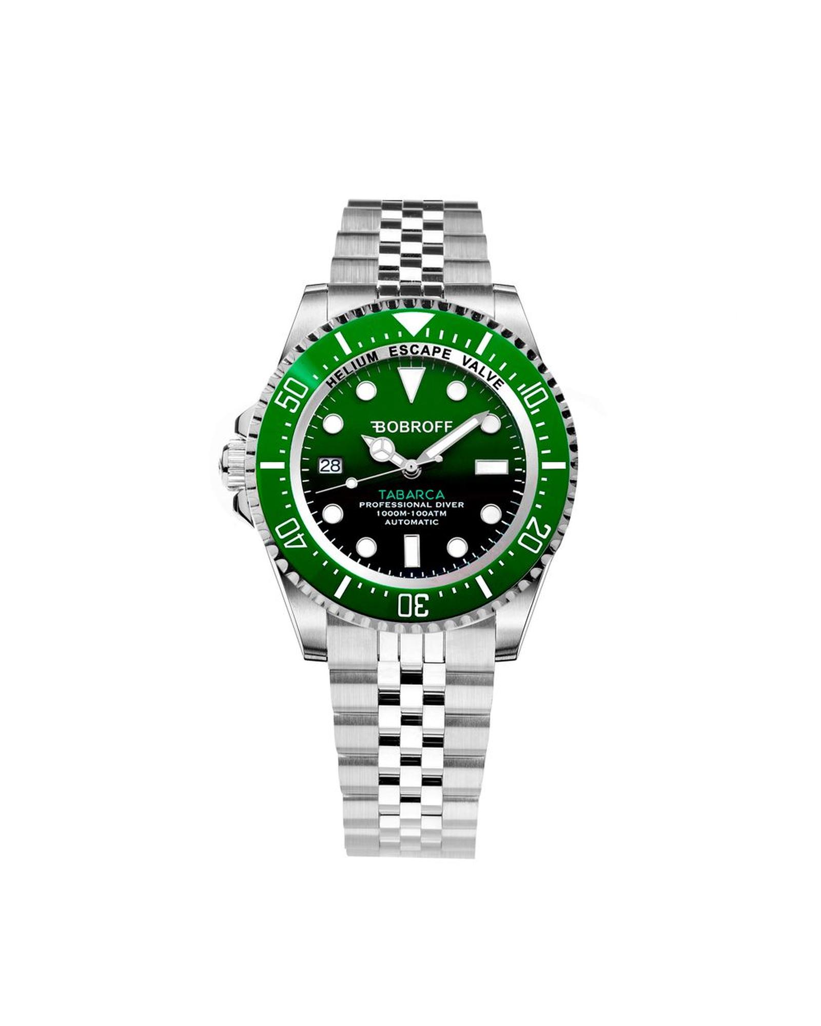 V539-BOBF0002IBVBFSTJAC-202506160020-00 Bobroff Men's Silver Stainless Steel Watch - One Size - Image 1