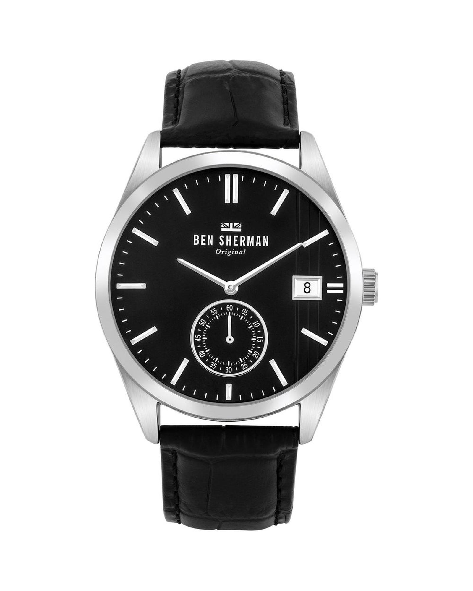 V539-BSWB039BBAC-202506160117-00 Ben Sherman Men's Black Leather Watch - One Size - Image 1