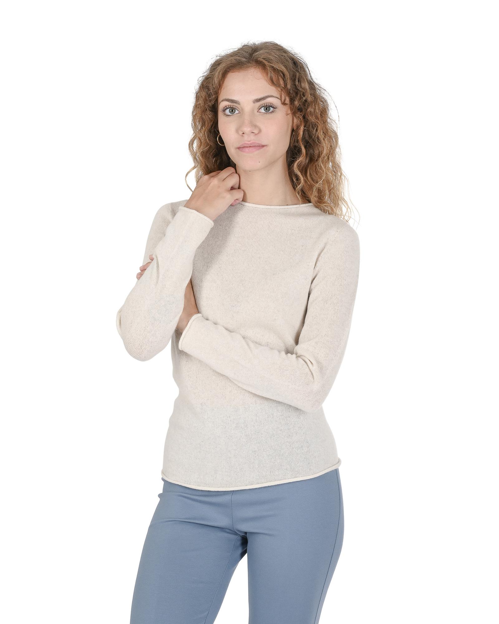 V539-BTB107762-202509010440-00 Cashmere Boatneck Sweater for Women - XS - Image 1