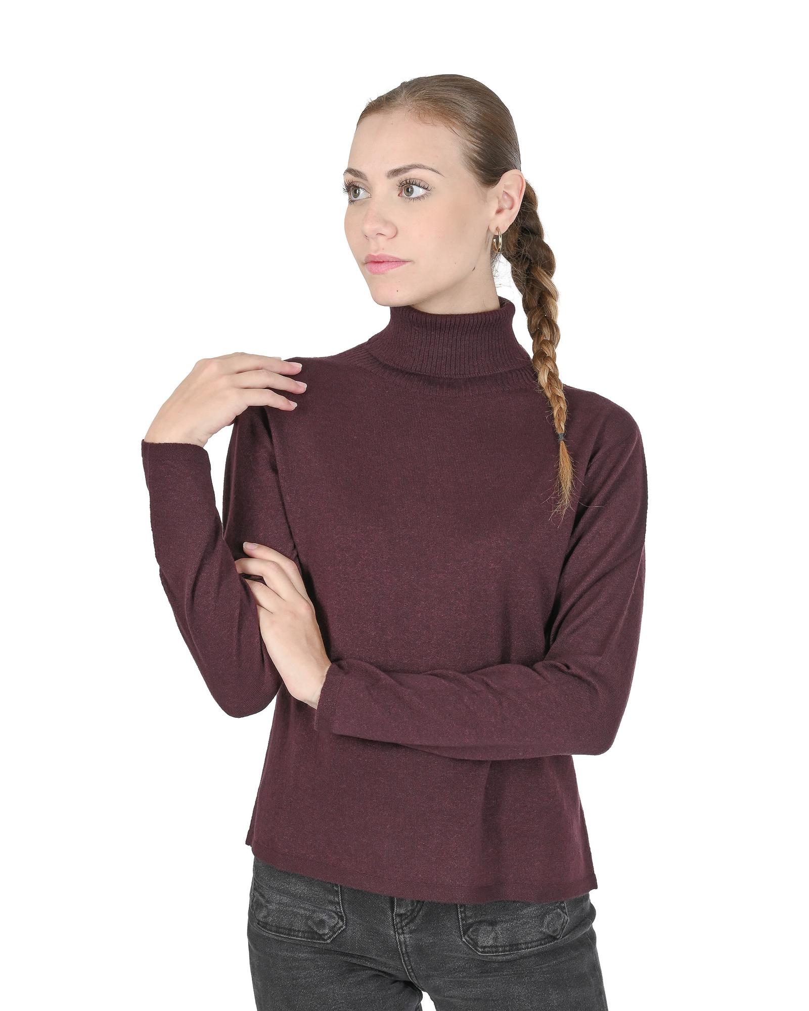 V539-BTB108169-202509010815-00 Exquisite Cashmere Turtleneck Sweater for Women - S - Image 1