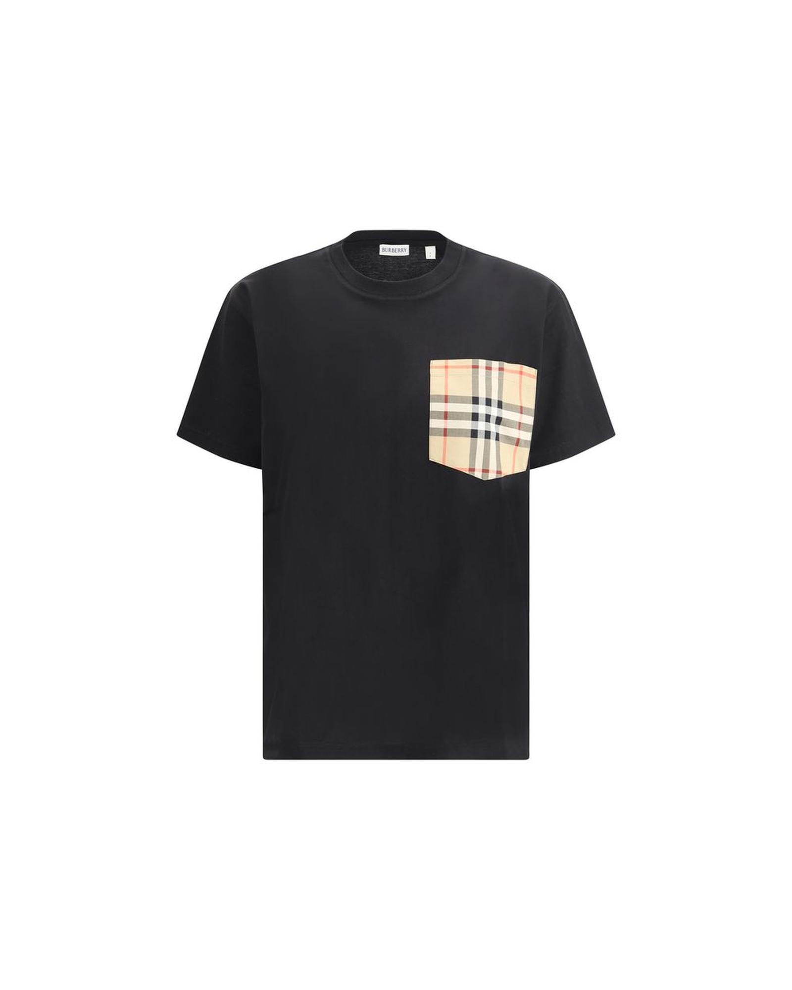 V539-BU-8103970A1189-M-202508300750-00 Burberry Women's Archive Check pocket t-shirt - M - Image 1